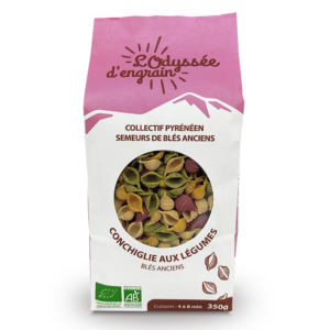 Conchiglie au Poulard d'Auvergne et légumes de saison, sachet de 350g