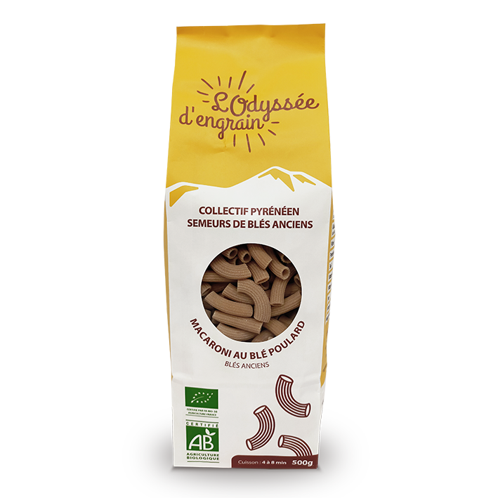 Sachet de 500g de Macaronis au blé poulard
