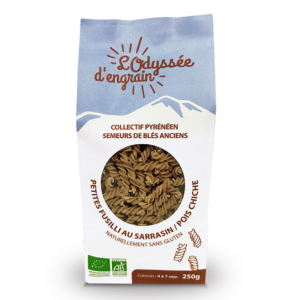 Sachet de 250g de fusilli de sarrasin pois-chiche